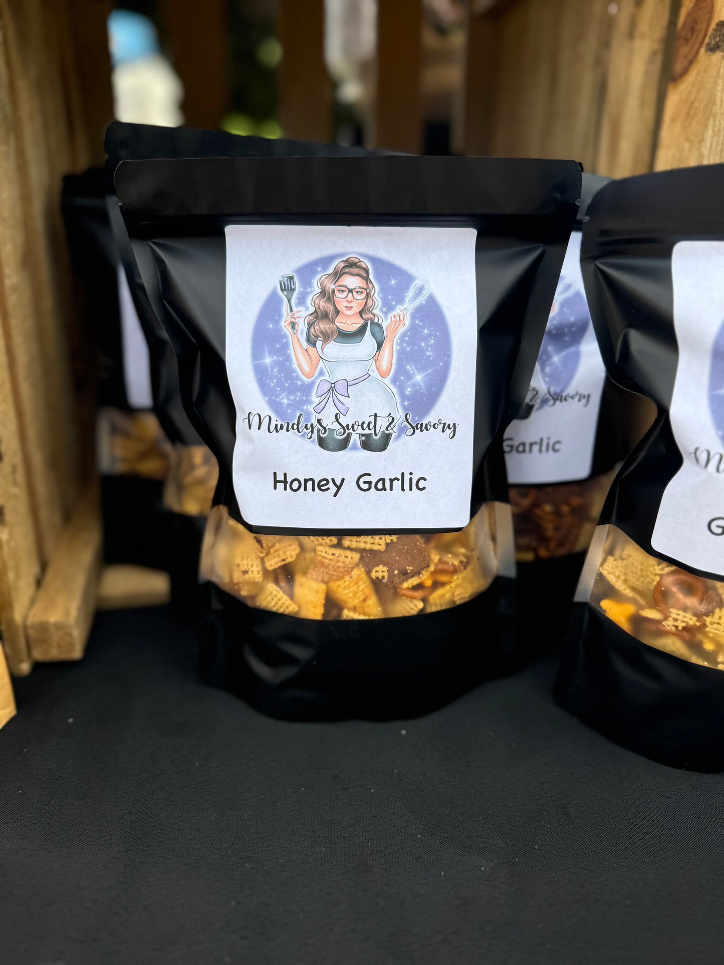 Honey Garlic Chex mix